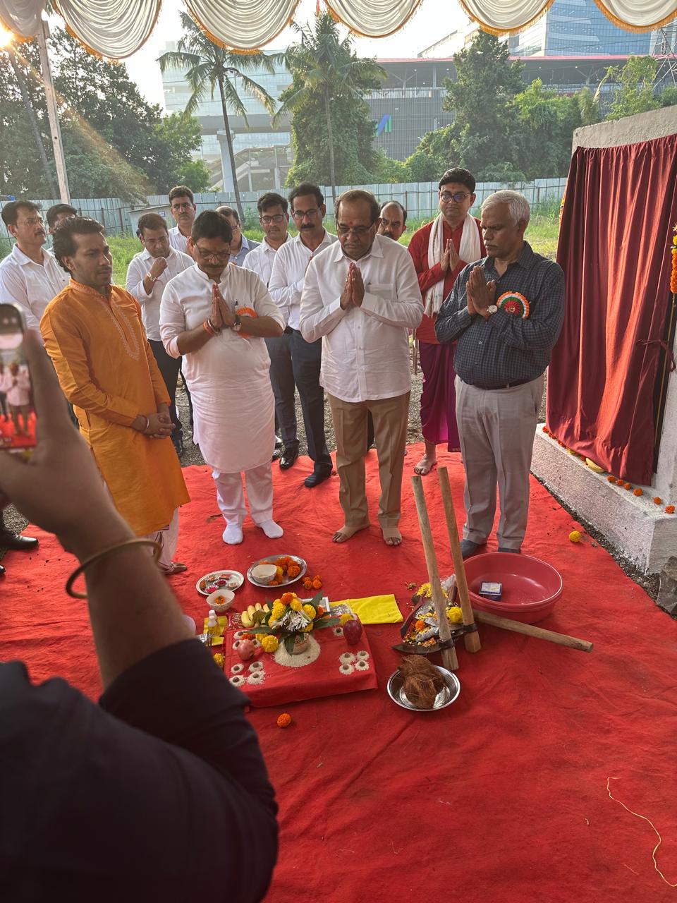 Bhoomi Pujan of New College Building at the Hands of Dignitories